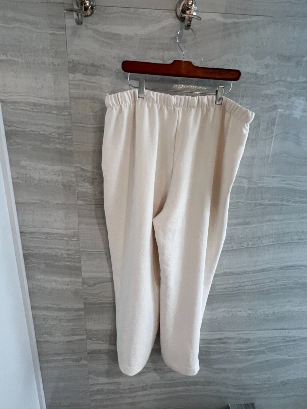 Aritzia Wilfred Lodge Pant XL Short Light Birch Crepette - Picture 8 of 11